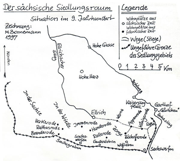 Der sächsische Siedlungsraum
